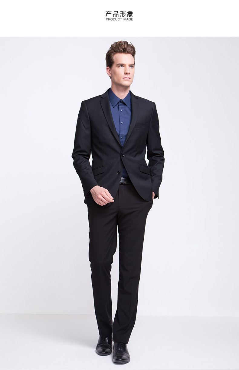 男装 西服套装 职业门 职业门 秋冬季男士加绒西装正装套装 韩版修身