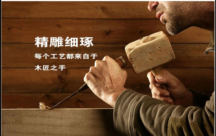环森 木艺台灯棉麻灯罩文艺床头灯 木珠型灯杆 图片色 按钮开关+遥控灯泡无极调光调色