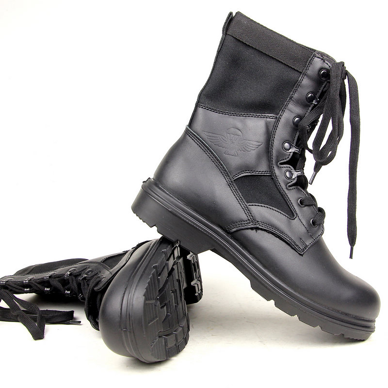 3514神行太保06作训靴男皮靴作战靴牛皮户外高帮靴黑色单靴真品头层