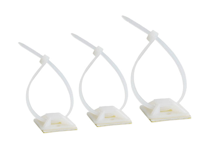 sme自粘式尼龙扎带吸盘固定底座定位片粘式吸盘粘式扎线底座理线定位