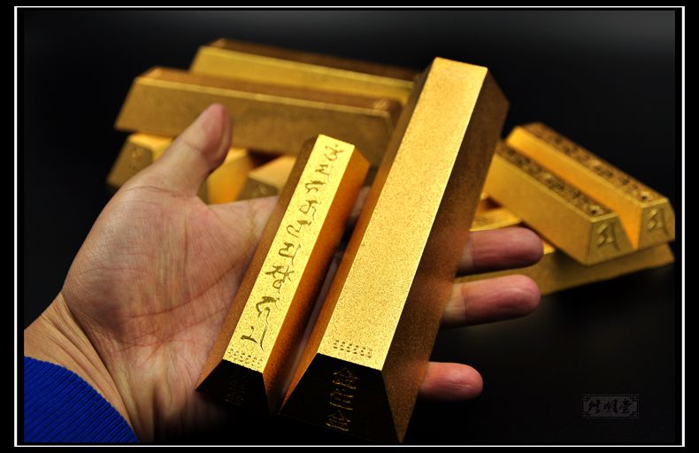 李居明正品金生金铜合金金条 财神金条 大黑天财神旺运吸财假金条