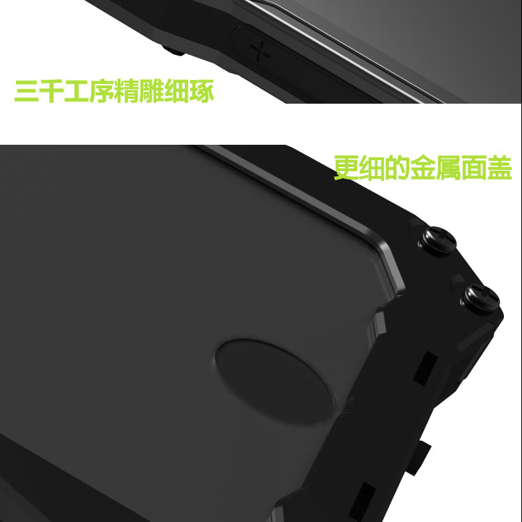 S.CENG Gundam Water Resistant Dustproof Shockproof Silicone Gorilla Glass Aluminum Alloy Metal Case Cover for Apple iPhone 6S