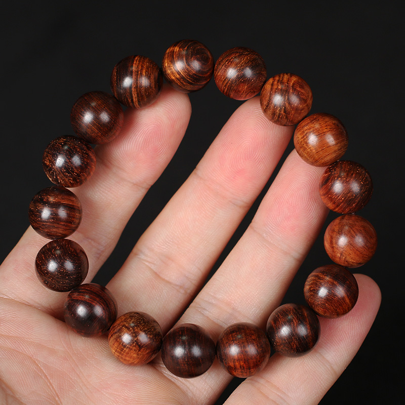 老料油梨 海南黄花梨12mm女款手串 16g