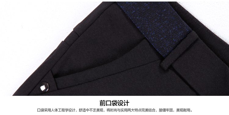 
                                        百圆裤业 女 OL通勤 黑色 休闲裤中腰裤 抗皱弹力 黑色 27码2.0尺                