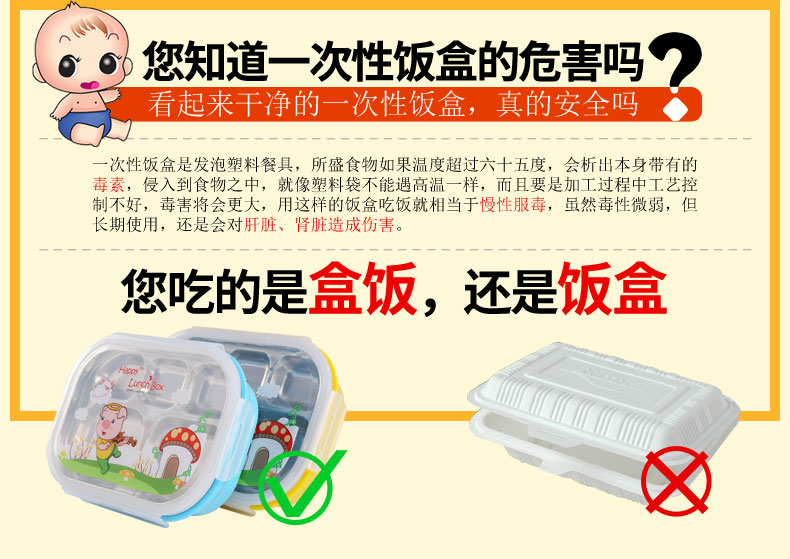 
                                                            实融（SHIRONG） 实融 304不锈钢儿童餐盘分格带盖防烫小学生饭盒卡通便当盒餐具加注水保温饭盒 女生粉(适合小学生)约700ML                