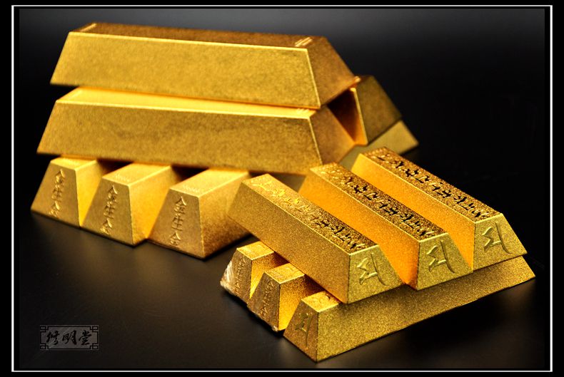 李居明正品金生金铜合金金条 财神金条 大黑天财神旺运吸财假金条