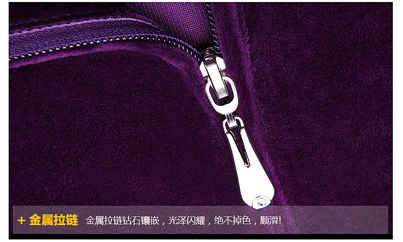 
                                        徽格儿 2016韩版秋季新款天鹅绒韩版大码休闲运动服套装连帽开衫卫衣两件套女款春秋 黑色(有袋) M                