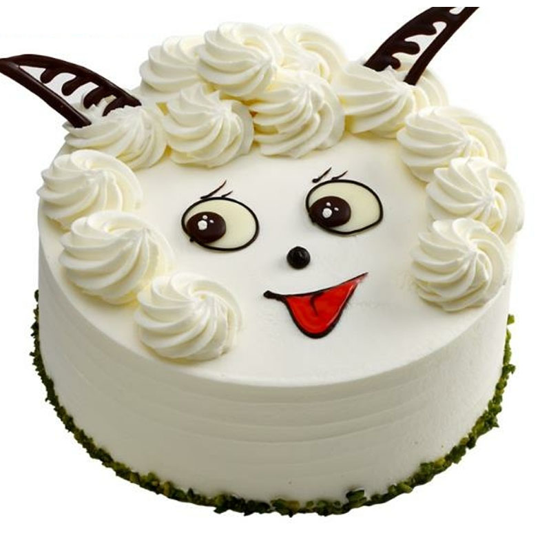 生肖羊卡通儿童蛋糕 定制生日蛋糕同城配送 南京杭州广州天津重庆北京