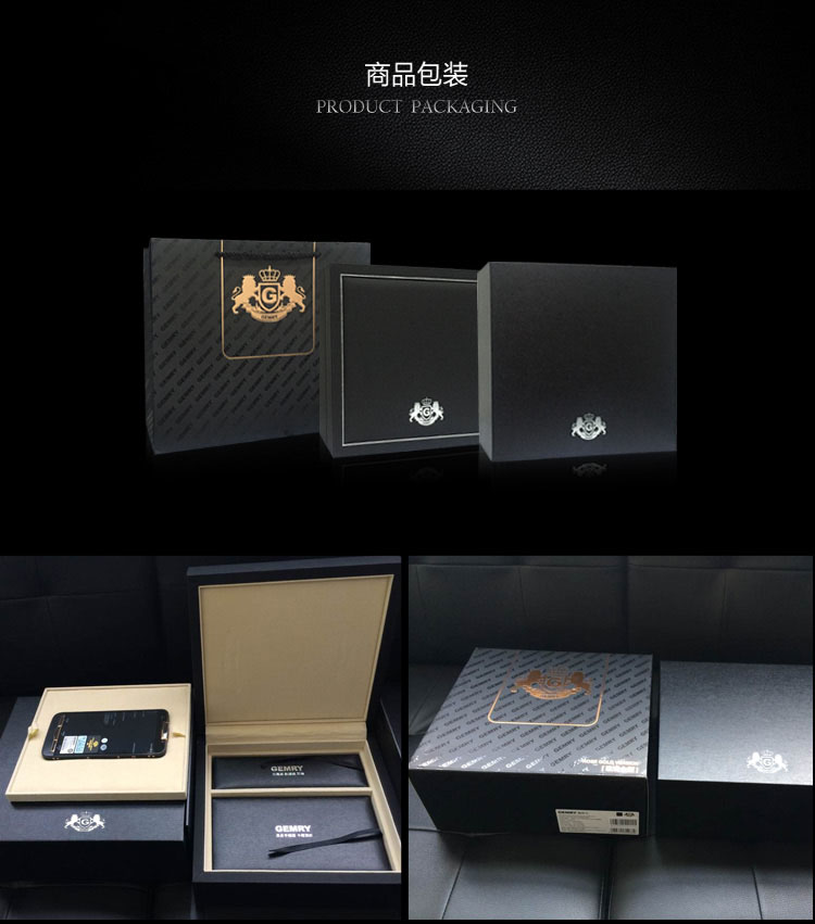 詹姆士（GEMRY）R12 经典高端商务智能手机 玫瑰金至尊版 蓝宝石屏 鳄鱼皮 