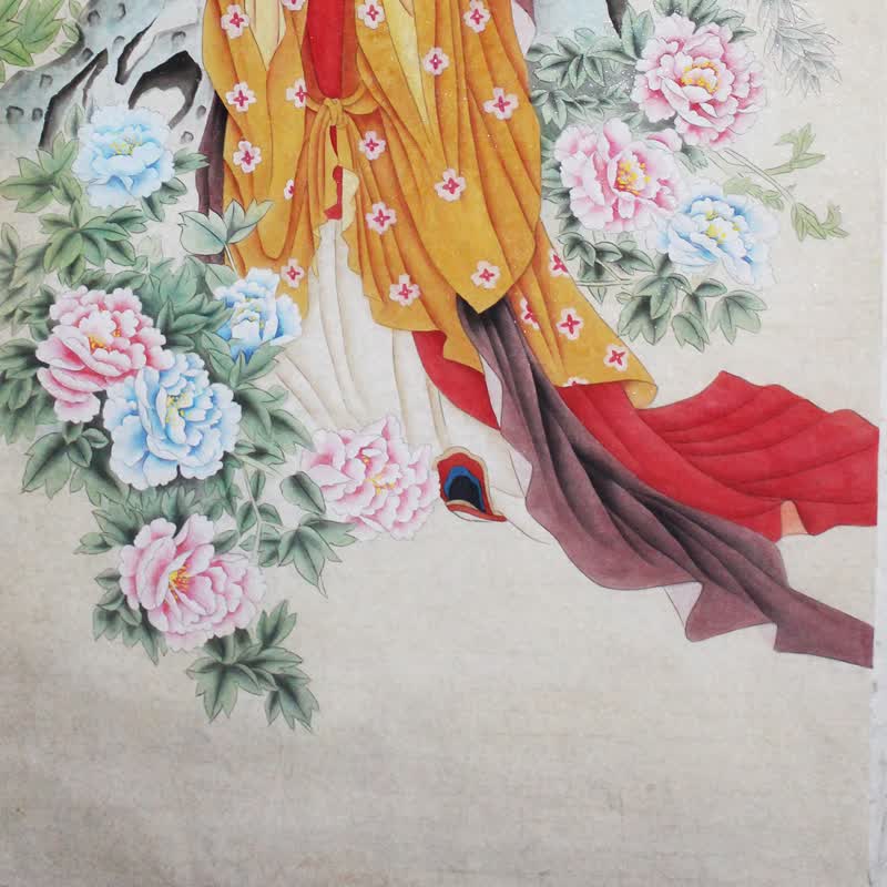 杨自昌 工笔画《牡丹仙子》中国书画协会会员