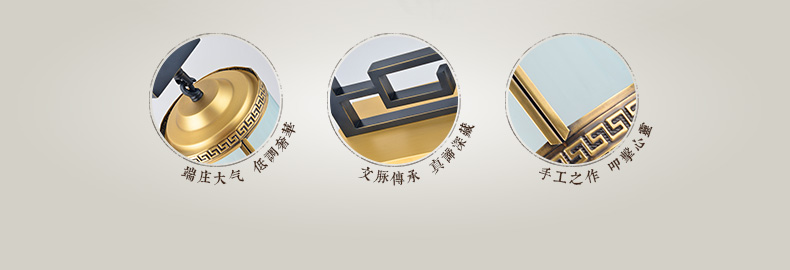 蔻驰 现代新中式铜台灯 全铜客厅卧室书房古典复古装饰中式台灯 180mm新中式台灯 预售发货时间请咨询客服