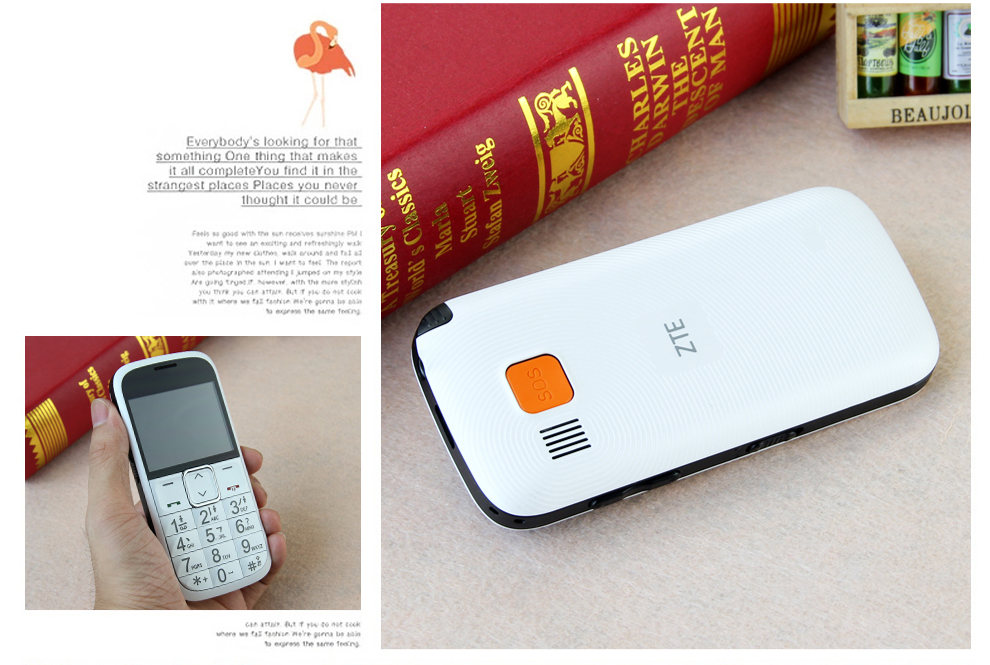 中兴（ZTE）L530G 移动/联通2G 老人手机 黑色