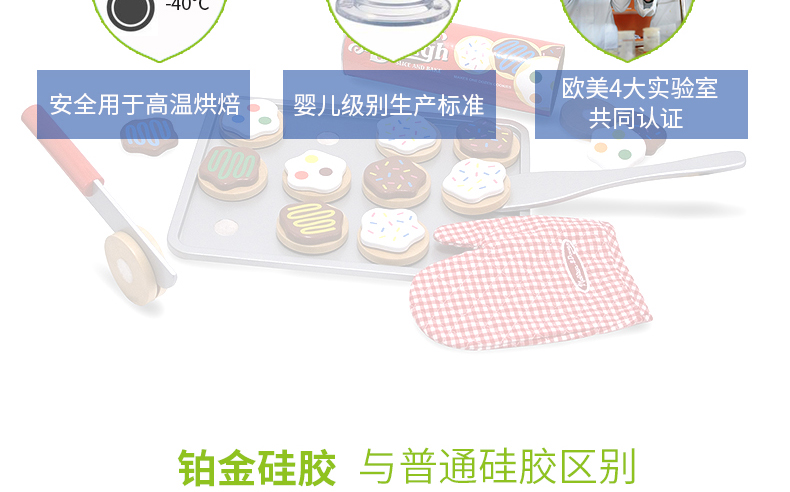 英国酷易(coolyep) 圆形华夫饼模具长方形华夫饼模铂金硅胶松饼模 烤箱用不粘耐高温 圆形(紫色)