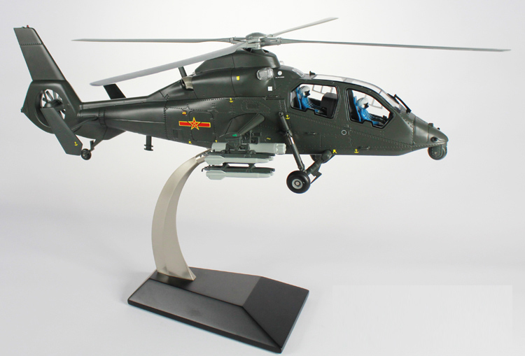 直19飞机模型 直十九飞机直升机模型 仿真合金金属阅兵模型 1/48直19