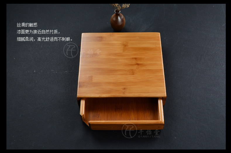
                                                                                千怡堂（QIANYITANG） 茶盒普洱茶分茶盒子七子饼茶仓分茶器竹制茶盒茶叶罐357克 竹制普洱茶盒单层                