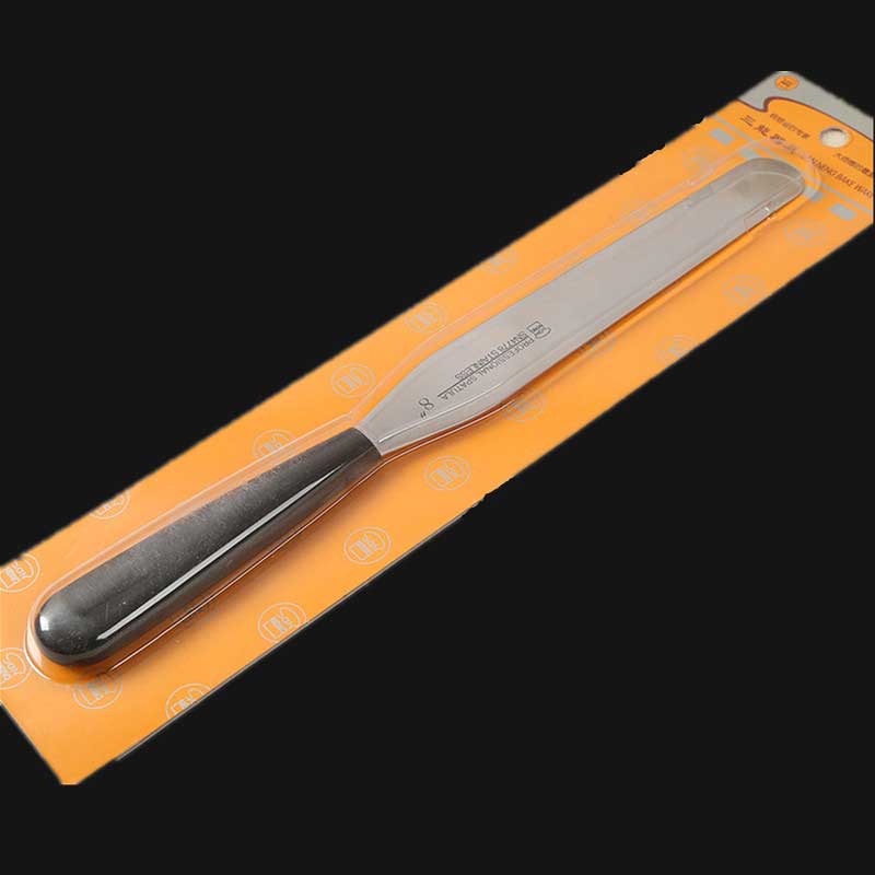 三能器具diy烘焙必备工具 sn4778 8英寸高级刮平刀(黑塑料柄)