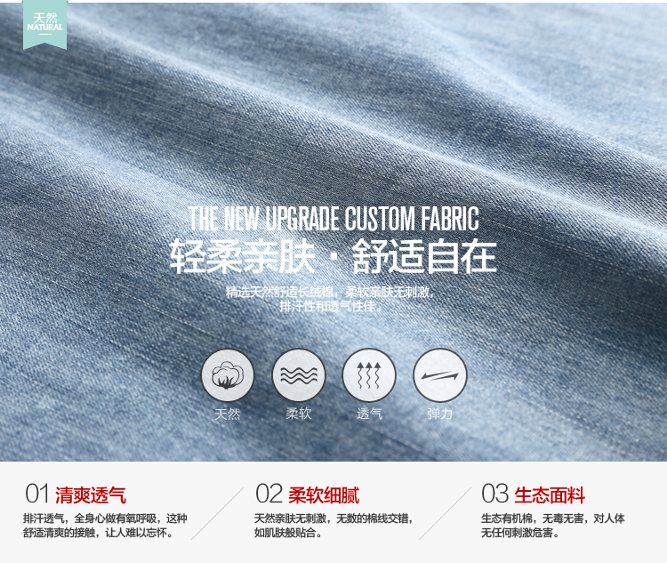 然与纯 秋季新品长袖宽松显瘦大码韩版上衣 经典百搭牛仔衬衫N6011蓝色 蓝色 XXL