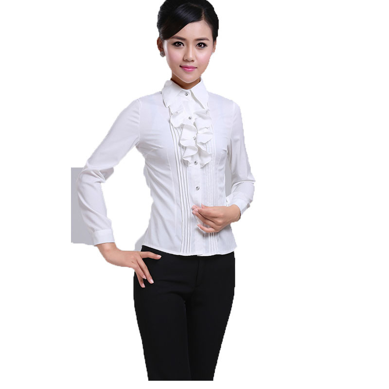 夏季职业衬衫女it文员女士工作服 酒店/公司职员工装衬衣 l