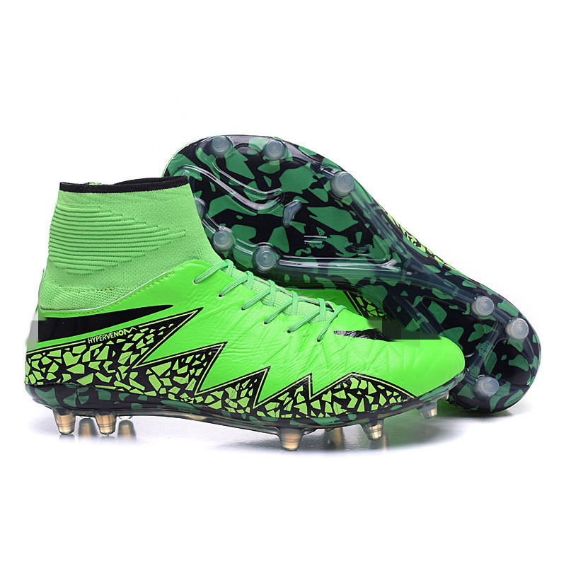 金财源jincaiyuan 梅西足球鞋 刺客毒蜂2代高帮fg钉 足球战靴 3 44