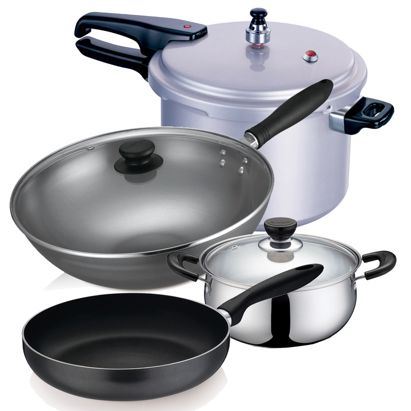 苏泊尔烹饪锅具套装新家烹饪四件套锅电磁炉通用 压力