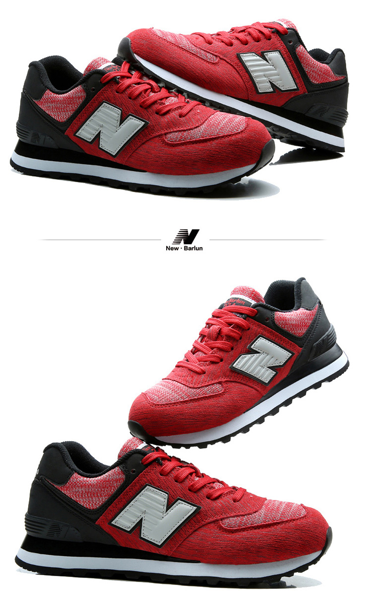 new barlun纽巴伦新款男女士情侣运动鞋透气跑步鞋减震轻便慢跑鞋复古