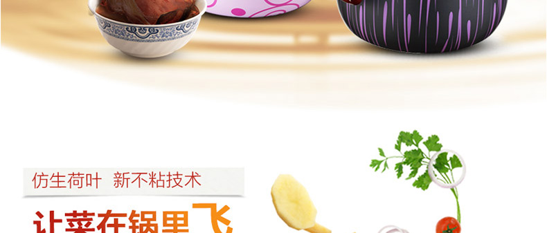 
                                        爱仕达烹饪锅具ASD印花新不沾少油烟汤锅GT8720 20CM S浪漫流星                