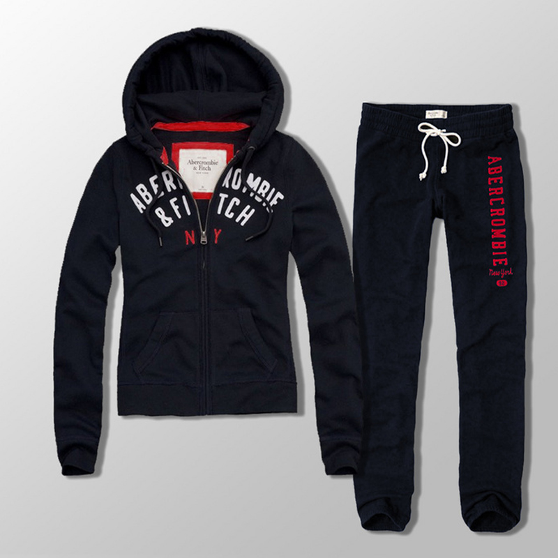 Abercrombie&Fitch 阿贝克隆比&费奇(A&F)打底裤女秋卫裤运动裤卫裤小脚 枣红色 L
