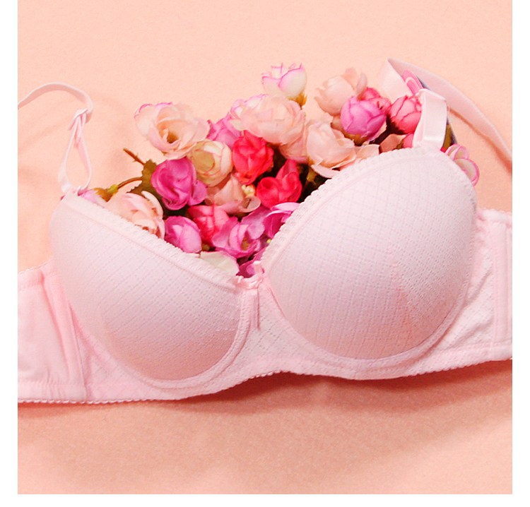 非常姊妹少女文胸 mh-853 软钢圈聚拢侧收柔棉学生内衣舒适薄海绵大码