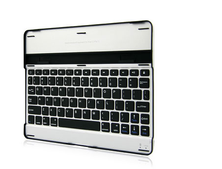 英歌(eing)苹果ipad2/3/4通用铝合金蓝牙键盘超薄迷你蓝牙键盘 黑色