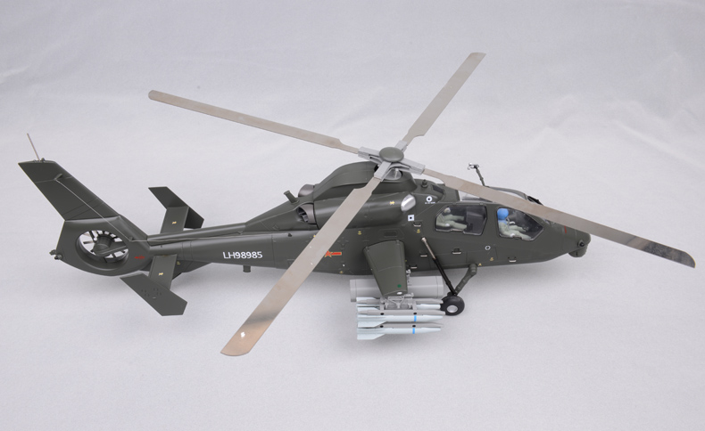 直19飞机模型 直十九飞机直升机模型 仿真合金金属阅兵模型 1/48直19