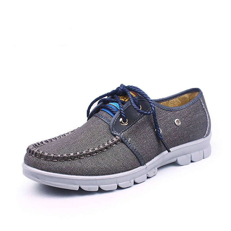 系带休闲布鞋男鞋 灰色 42【图片 价格 品牌 报价】-京东