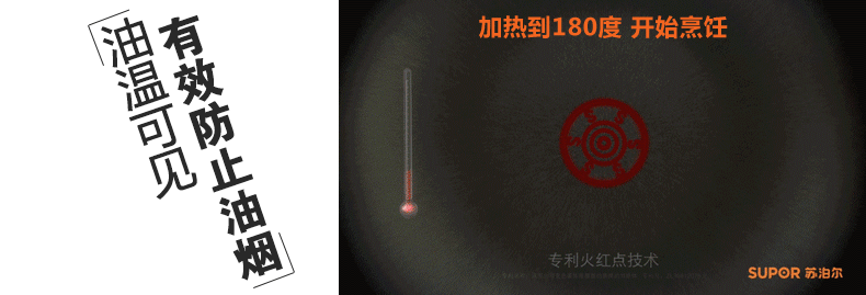 [赠59元专用硅胶铲]苏泊尔平底锅火红点深型煎锅28cm无油烟不粘炒锅PJ28R4