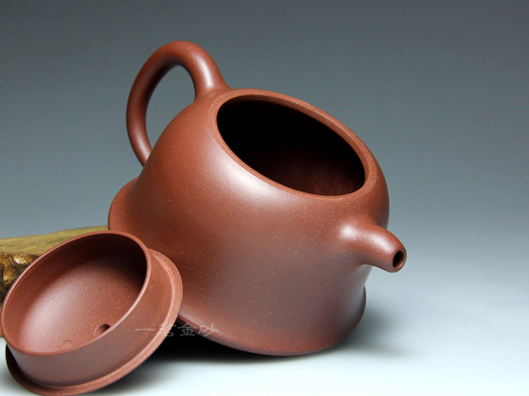 紫砂壶茶壶自产自销吴海良家藏原矿优质贵妃泥210cc全手工壶金钟壶