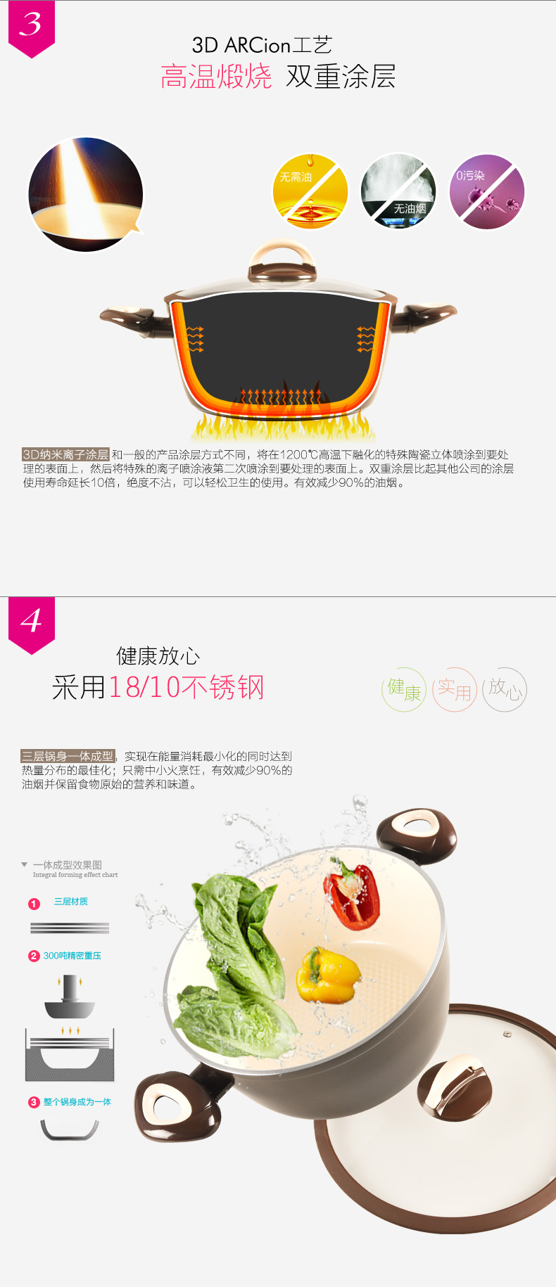 
                                        七鲤（CHINICERA） 七鲤chinicera 24cm陶瓷涂层不粘锅/汤锅/炖锅                