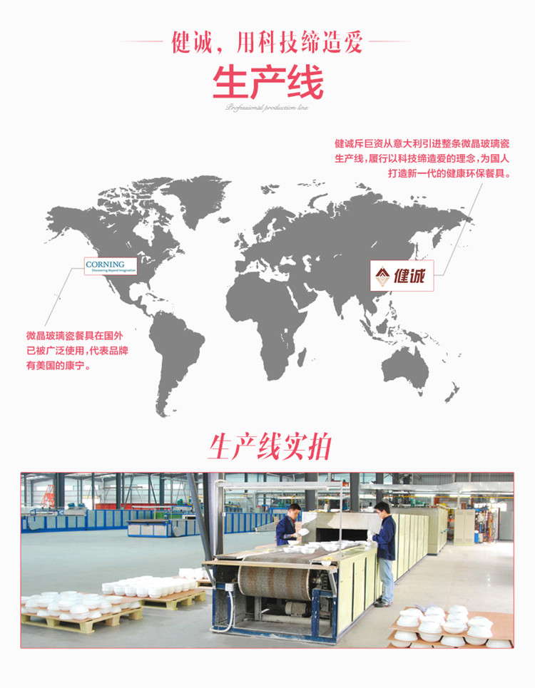 健诚33头玉晶玻璃瓷餐具套装 中式韩式日式家用碗盘餐具套装碗碟盘套装结婚乔迁礼盒包装微波炉 含苞待放