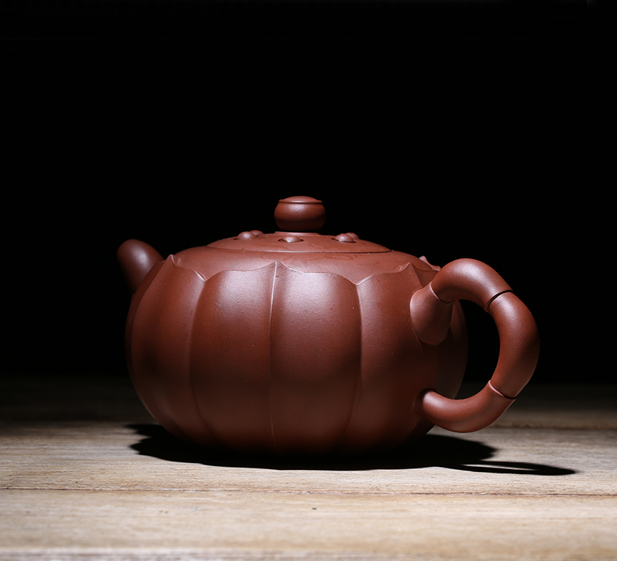 清水泥 全手工 国家工艺美术师 范菊华 莲云套壶 350cc