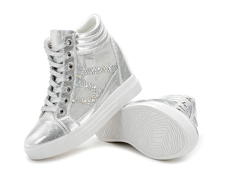 赛格莉 松糕鞋 休闲女鞋 内增高女鞋 网纱透气坡跟凉鞋 休闲鞋女 827