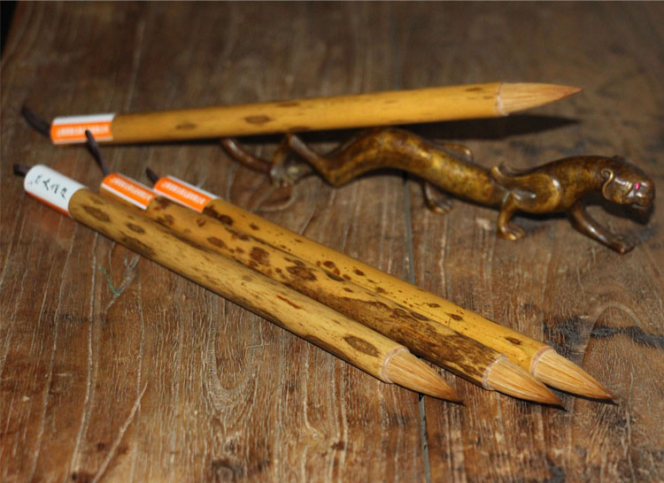 天然凤眼竹辽尾狼毫大毛笔书法练习创作国画狼毫毛笔文房四宝包邮