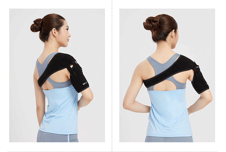 肩部扭伤脱臼吊带 肩周病保暖 中风偏瘫脱位半脱位护肩带男女 黑色