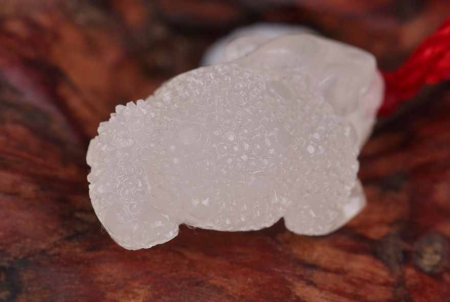 寿山高山坑头晶石挂件 貔貅