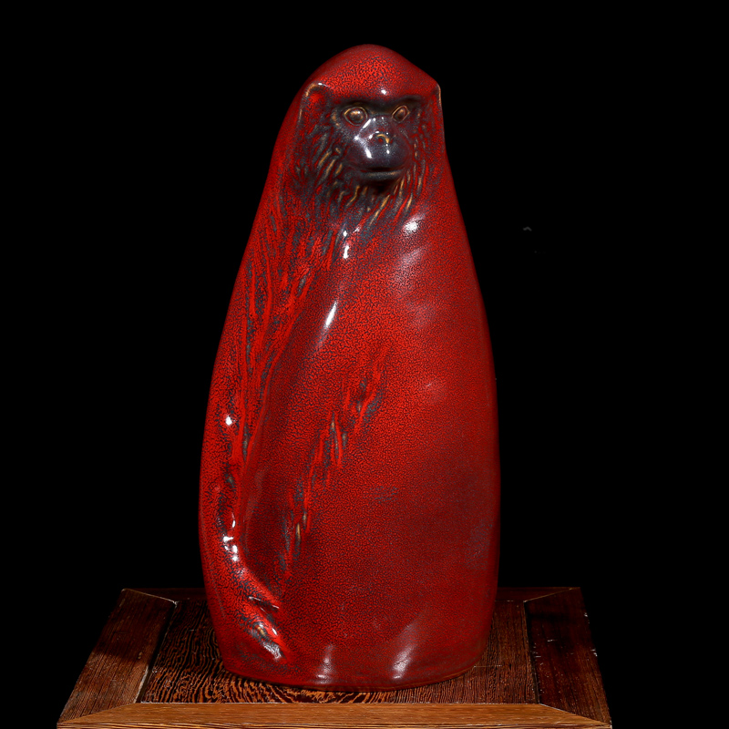 雕塑泰斗 中国工艺美术大师 刘远长 作品 灵猴祈福