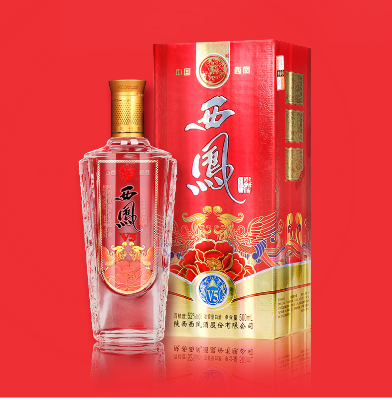 西凤酒52度陈酒v5 产地发货(单瓶500ml)