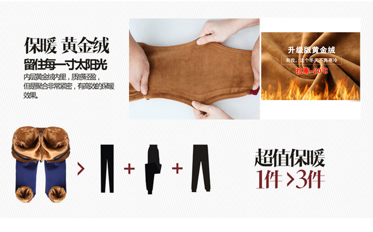 英绮宛2015冬装新款加绒松紧腰休闲裤女大码女装宽松显瘦小脚裤铅笔裤hyj15509-1 酒红色加绒 M