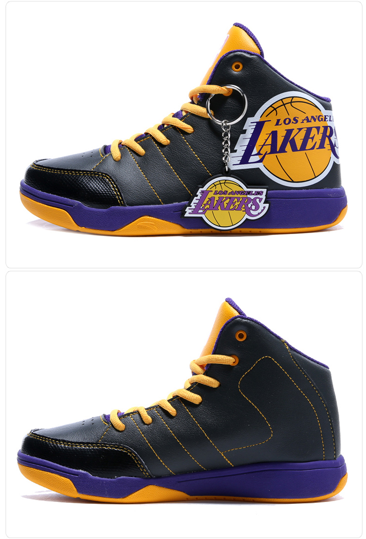 安踏篮球鞋男童鞋nba高帮减震耐磨运动鞋31611106 -4黑/大红/安踏白