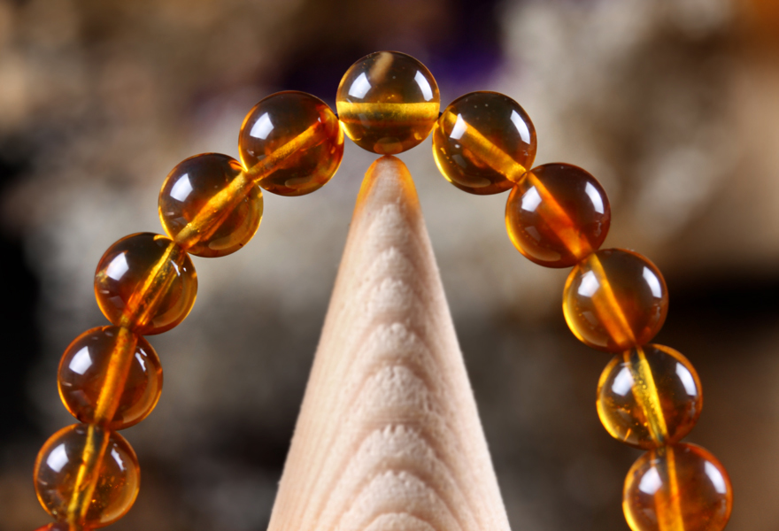 8mm8.63克褐黄圆珠形手链 佩戴佳品 【爱程式珠宝】【图片 价格 品牌 