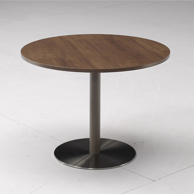 黎富办公家具简约时尚实木桌小型圆桌 洽谈桌 咖啡桌子 会议桌 圆台面
