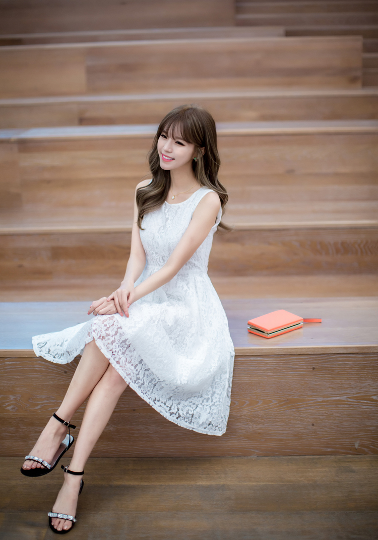 薇语馨2016夏装连衣裙蕾丝女装甜美a字裙学生修身韩版短袖蕾丝纱网