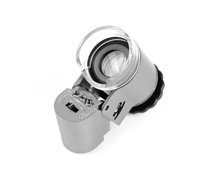 索兰(suolan)50倍带灯显微镜高倍高清袖珍便携可验钞放大镜珠宝玉器