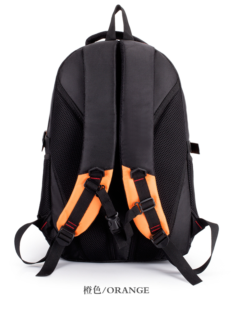 双肩包男背包旅行包电脑包高中大学生书包男士商务包 黑色