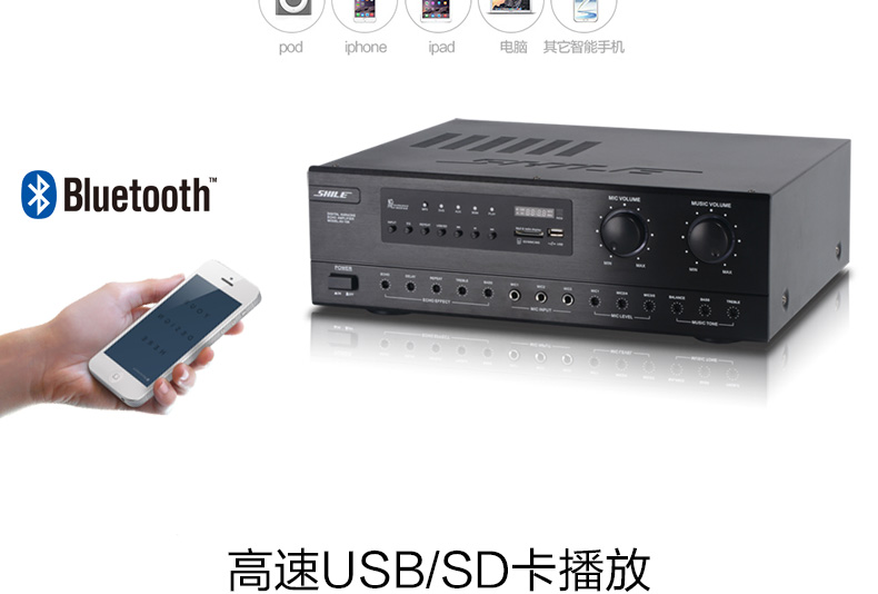 Professional Karaoke Home Power Amplifier with USB Fixed Resistance  Amplifier - China Amplifier and Power Amplifier price